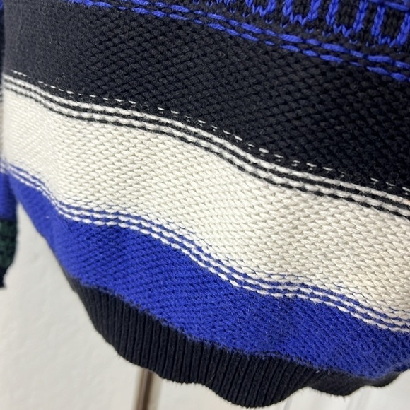 Maje Striped Knit Sweater with Fringe Size 3/40/L - Picture 8 of 12